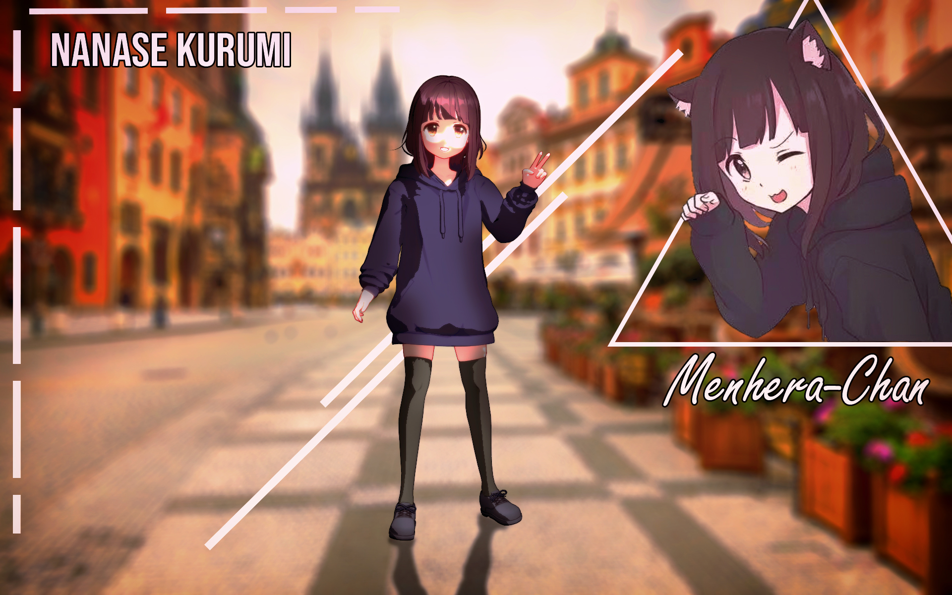 MMD Menhera-Chan (LINE Sticker) by Mist-To-Zero on DeviantArt