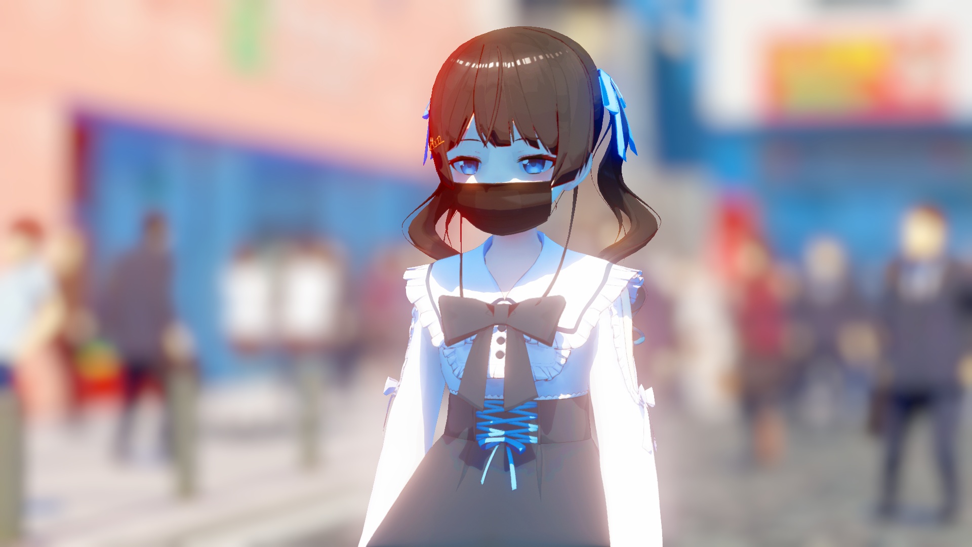 MMD Menhera-Chan (LINE Sticker) by Mist-To-Zero on DeviantArt