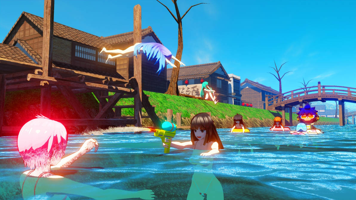 MMD Summer Swimming River by Mist-To-Zero on DeviantArt