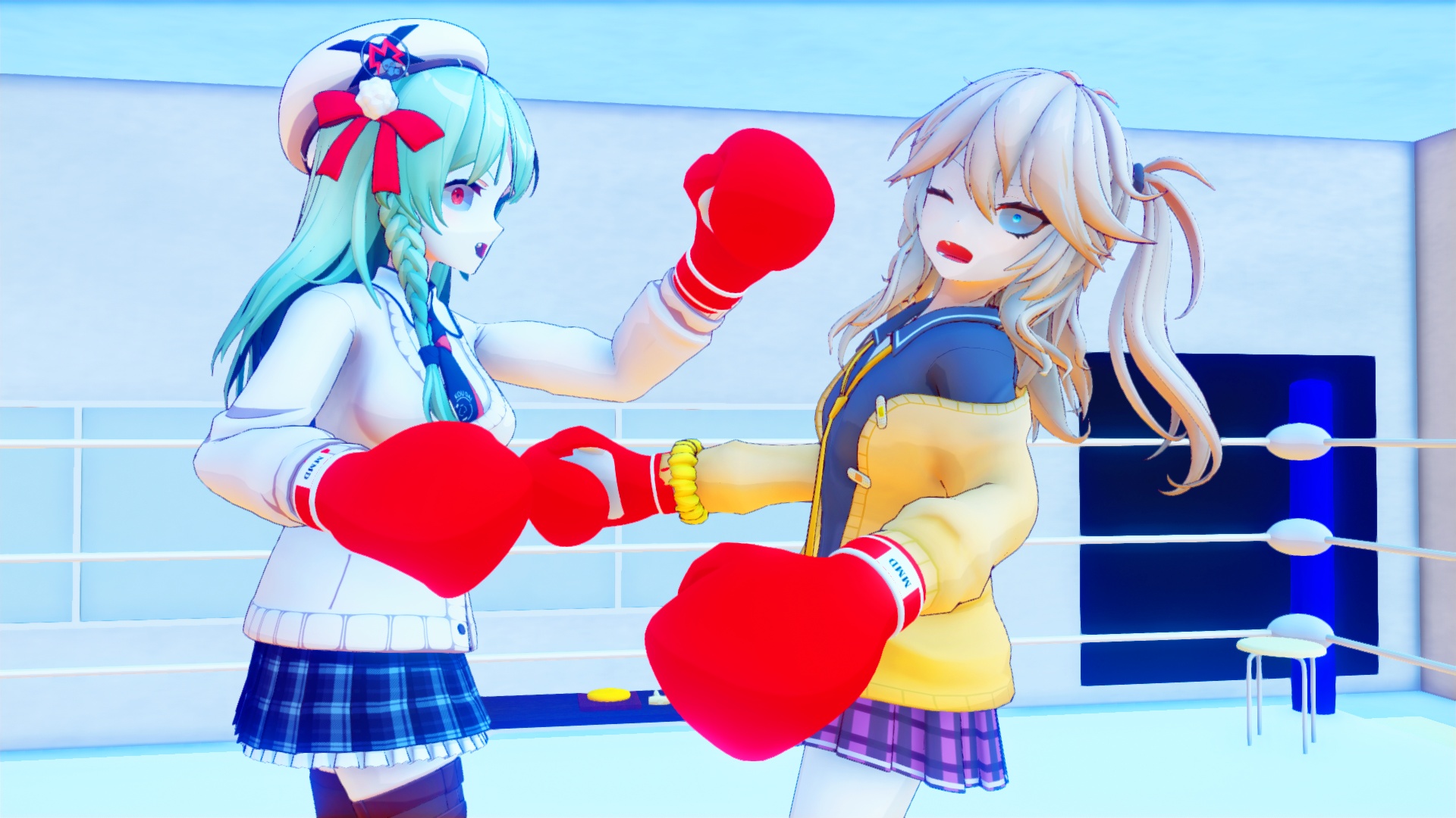 Boxing Mmd MMD Pocket-Chan VS Kasukabe Tsumugi (Boxing) by Mist-To-Zero on DeviantArt