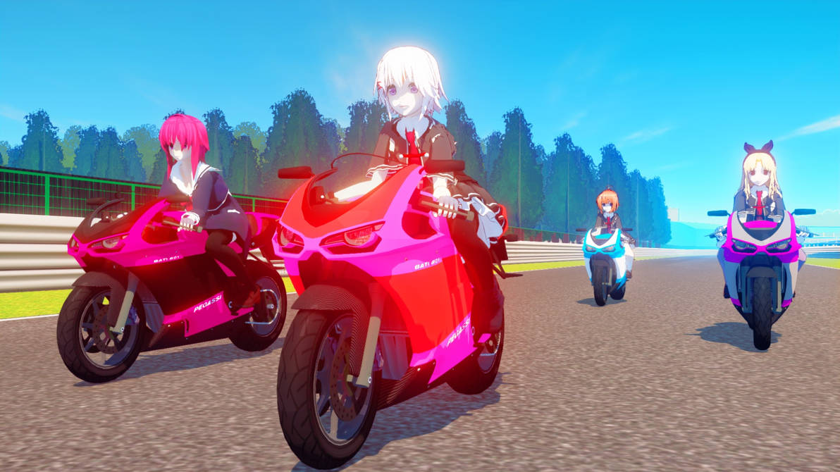 Mmd Motorcycle Riding MMD Novel Visual Biker Race by Mist-To-Zero on DeviantArt
