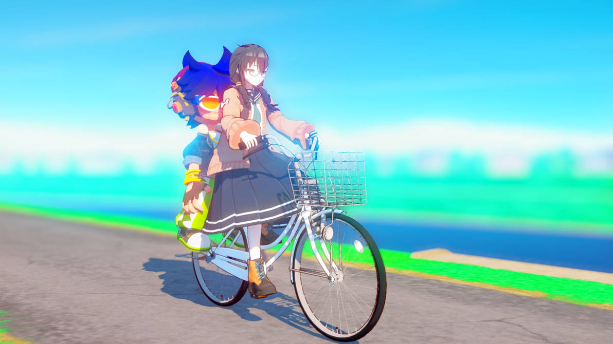 MMD We Ride Bicycle With Kuromatsu by Mist-To-Zero on DeviantArt