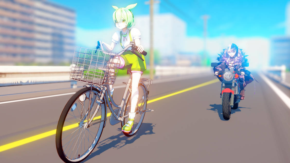 Mmd Motorcycle Riding MMD Bicycle VS Motorcycle by Mist-To-Zero on DeviantArt