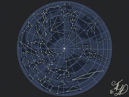 Star Map ~ Northern Sky || COPYRIGHT Elle Doyenne