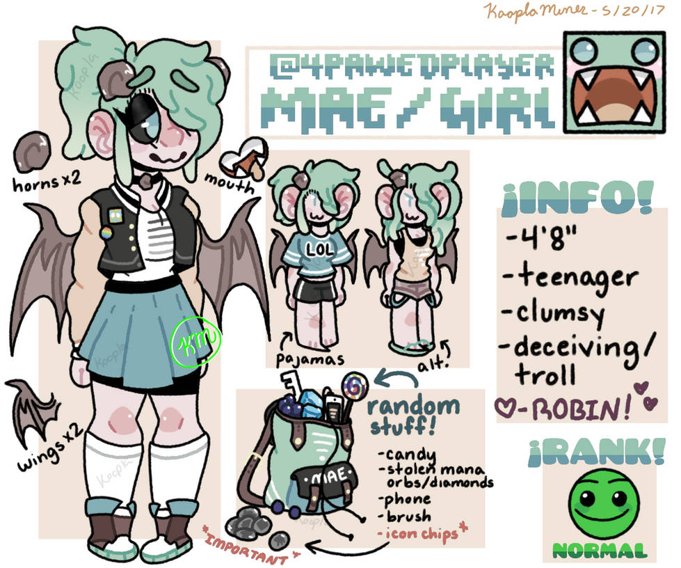 mae reference sheet | gift by kooplakasvi on DeviantArt