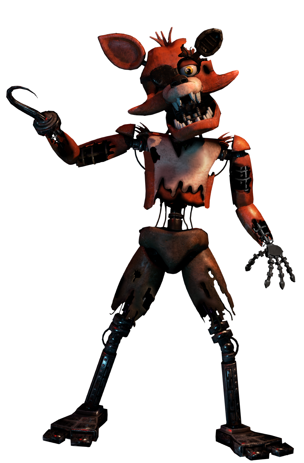 Withered Foxy, art, supernatural_creature HD phone wallpaper