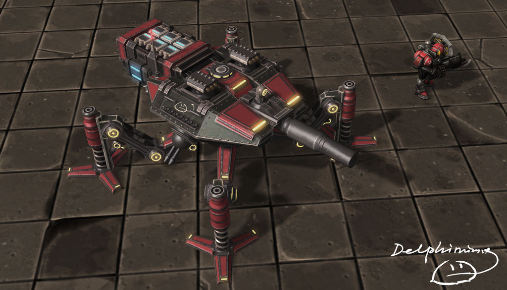 Spider vehicle final version. by DelphiniumKey