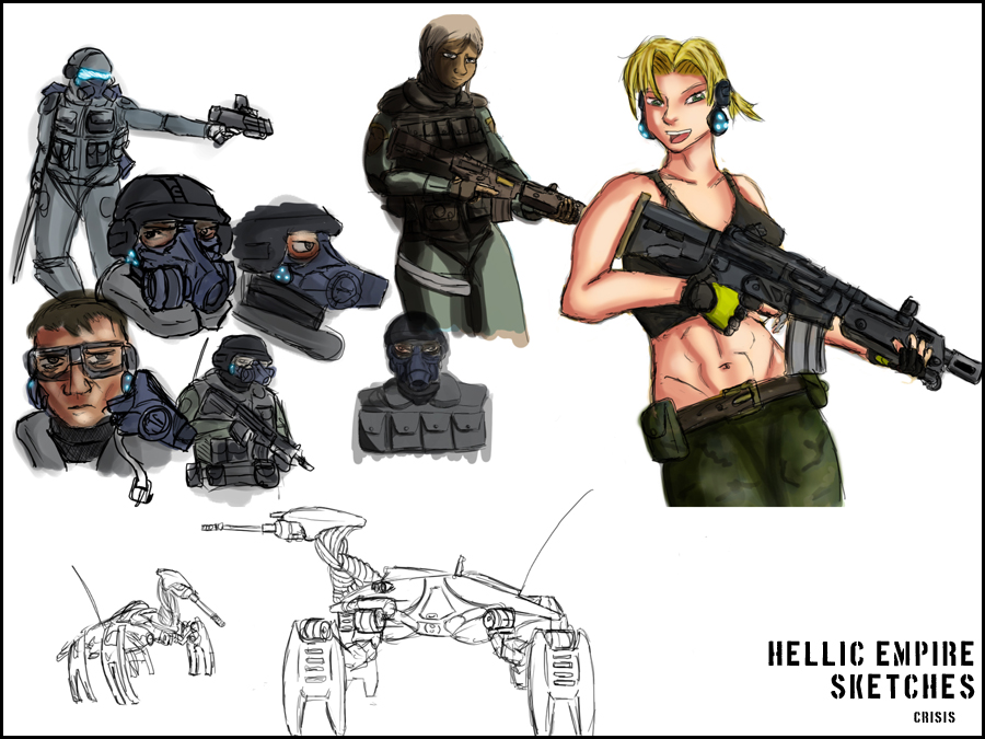 Hellic Empire sketches