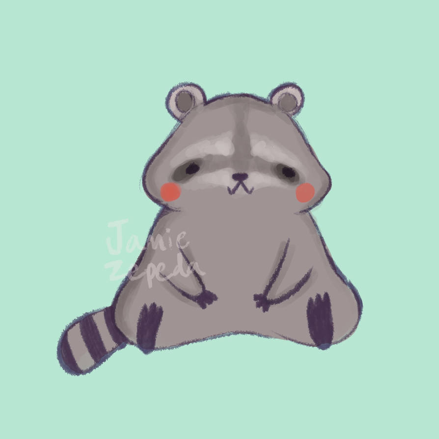 Raccoon by jamiezepedart on DeviantArt