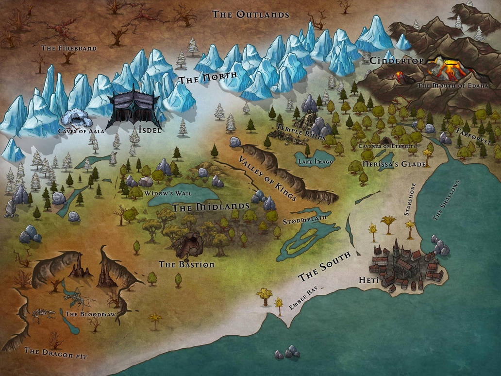 Map of Edana by Narcissiist on DeviantArt