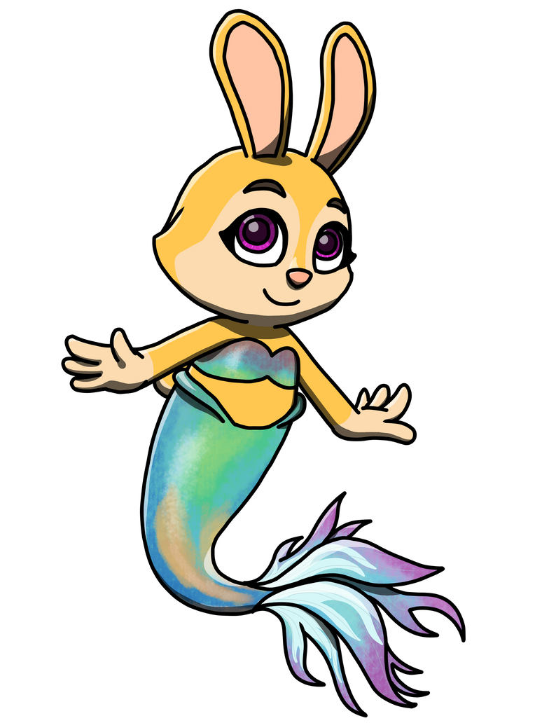 The Little Mer-bunny by OopsyBearOS on DeviantArt