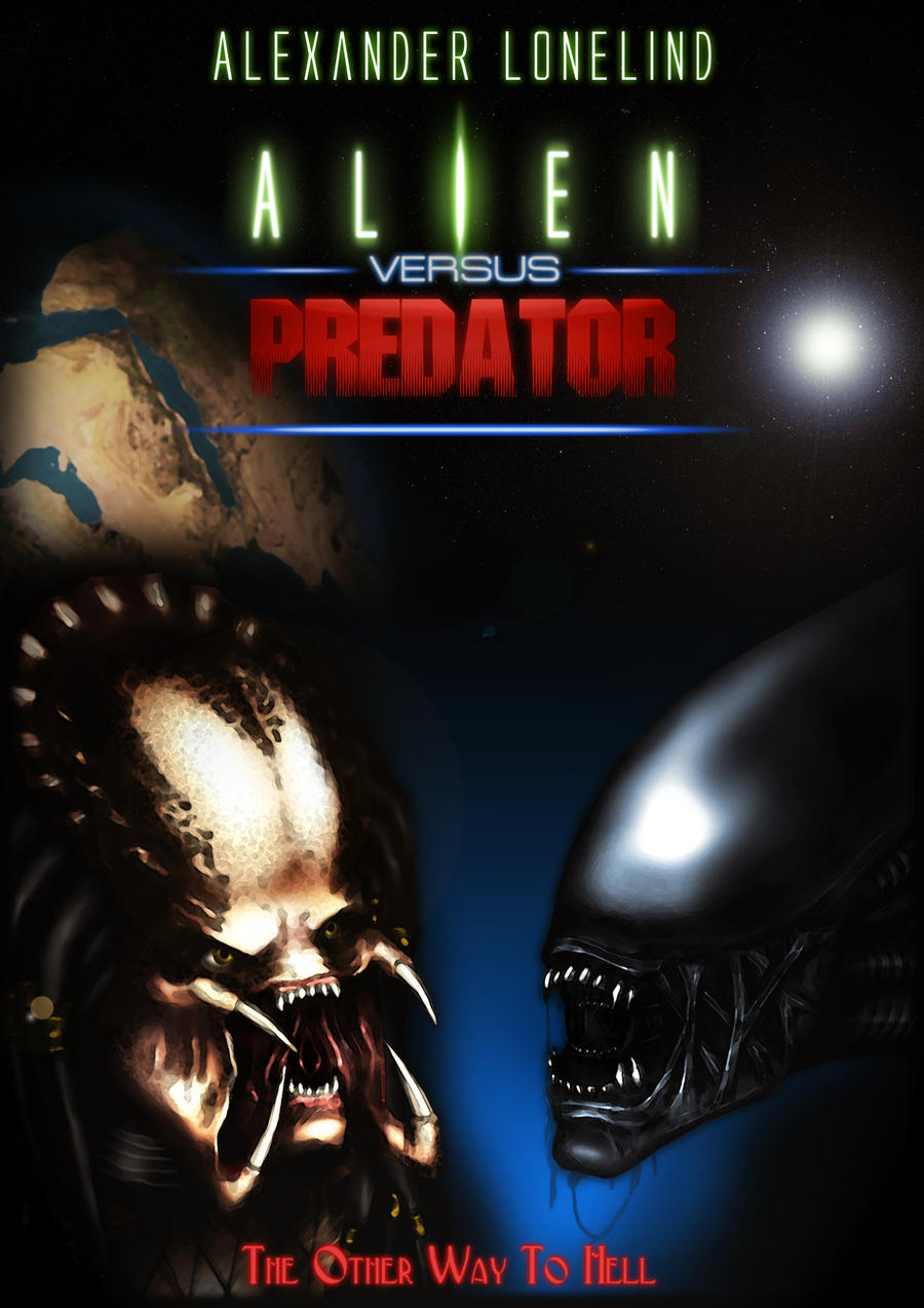 Alien vs. Predator book cover by LonelindArtS on DeviantArt