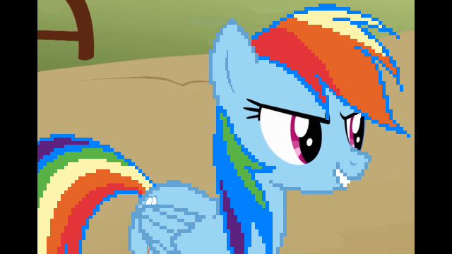 Digitalized Rainbow Dash