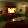 Mario-Themed Home Theater