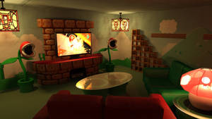 Mario-Themed Home Theater