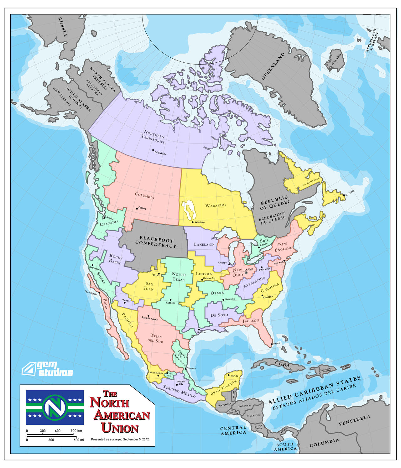 North American Union Map North American Union NatFact 2 north-american-union-map-north-american-union-natfact-2