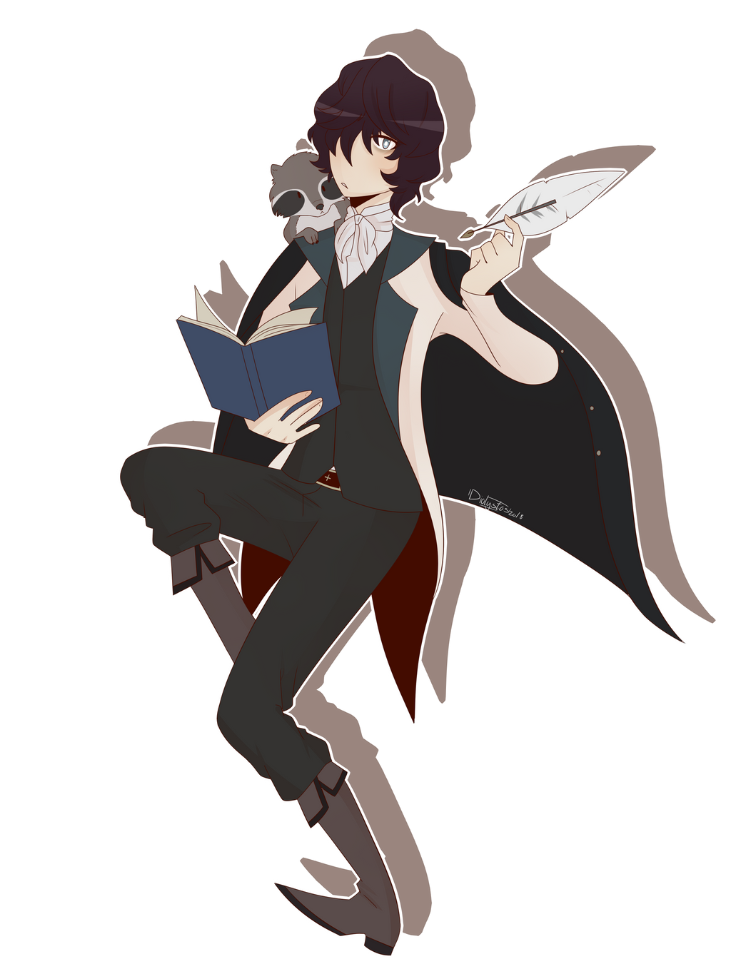 Edgar Allan Poe Bungou Stray Dogs Fanart pictitmouse