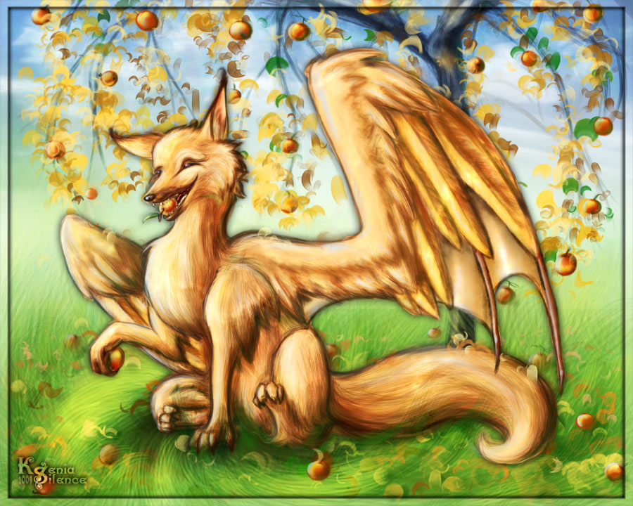 Autumn winged fox