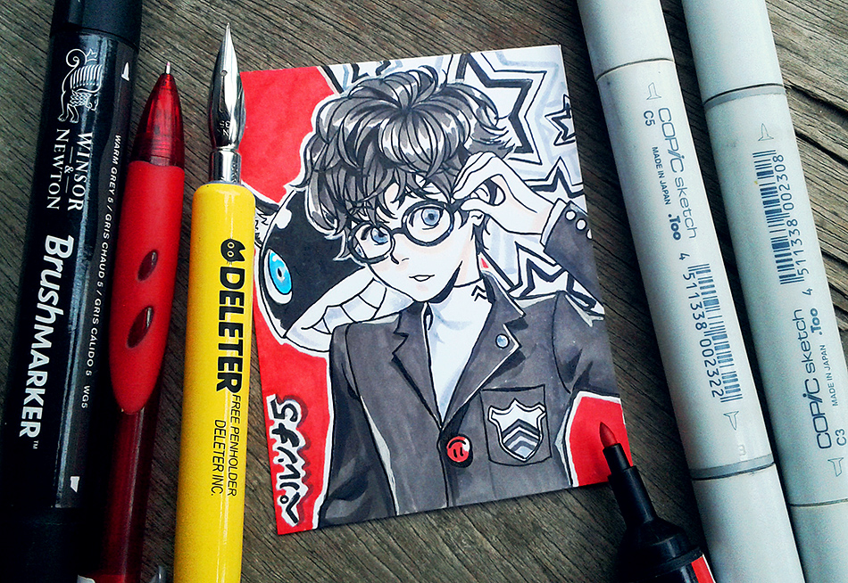 INKTOBER 01 - P5 babeh!!