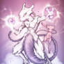 Mewtwo and mew