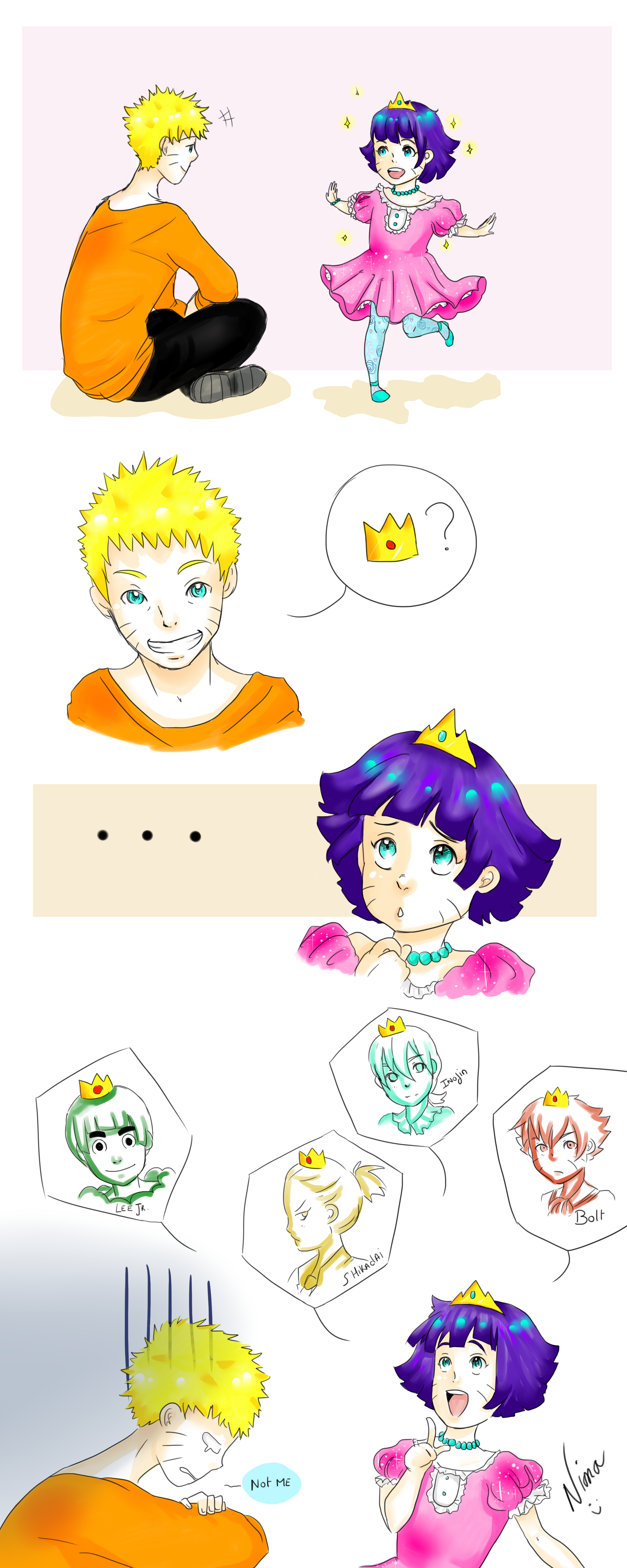 Wo Is Your Prince Naruto And Himawari By Niona Chan On Deviantart