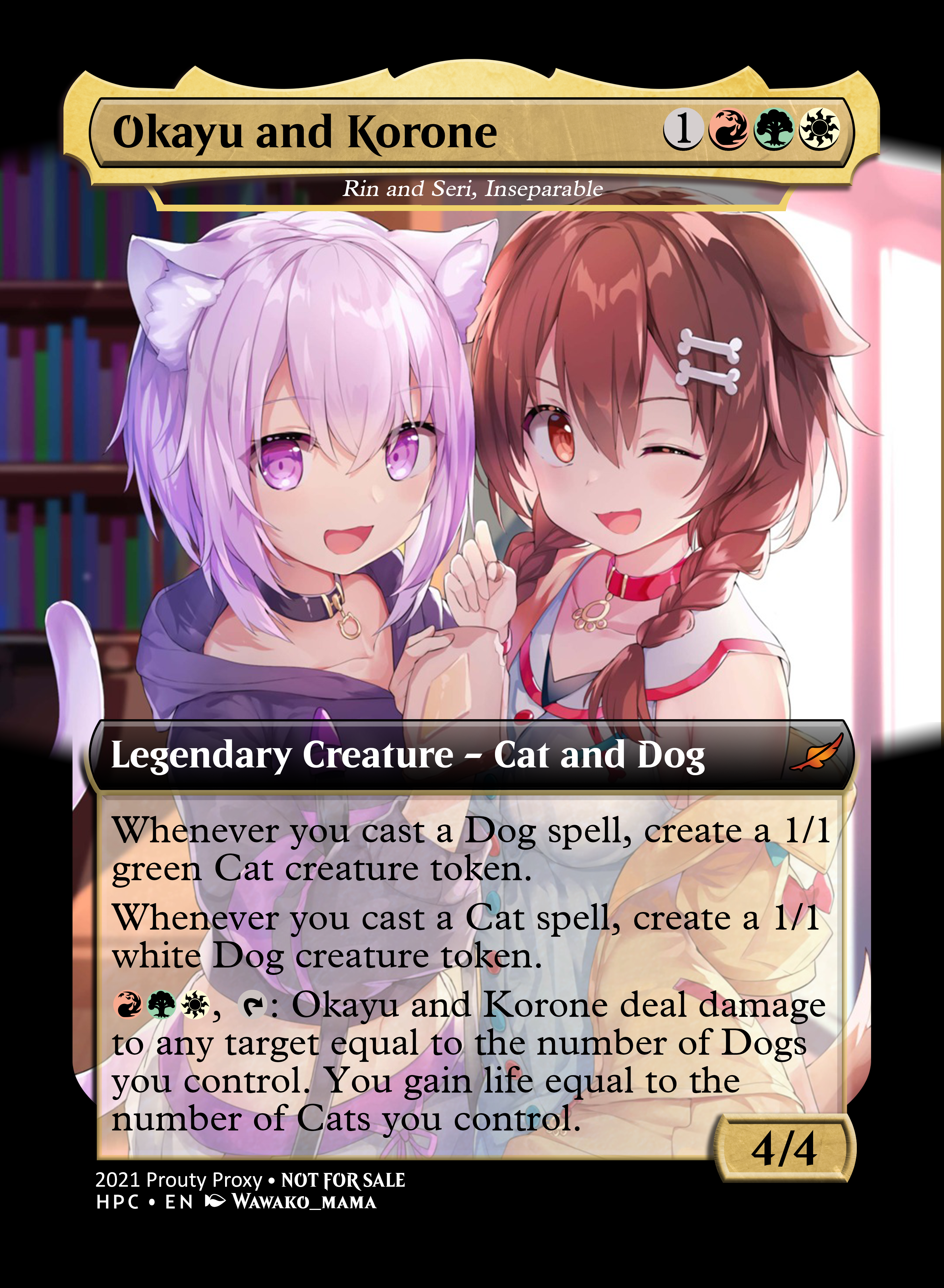 Okayu and Korone Hololive MTG Alter Proxy Card by Koaladev on DeviantArt Okayu and Korone Hololive MTG Alter Proxy Card by Koaladev on DeviantArt