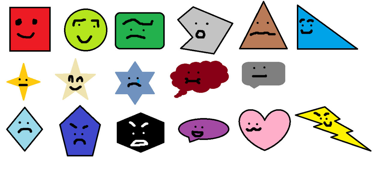 Random Shape Characters I made these shape characters by ThePhillipUseful1955 on DeviantArt