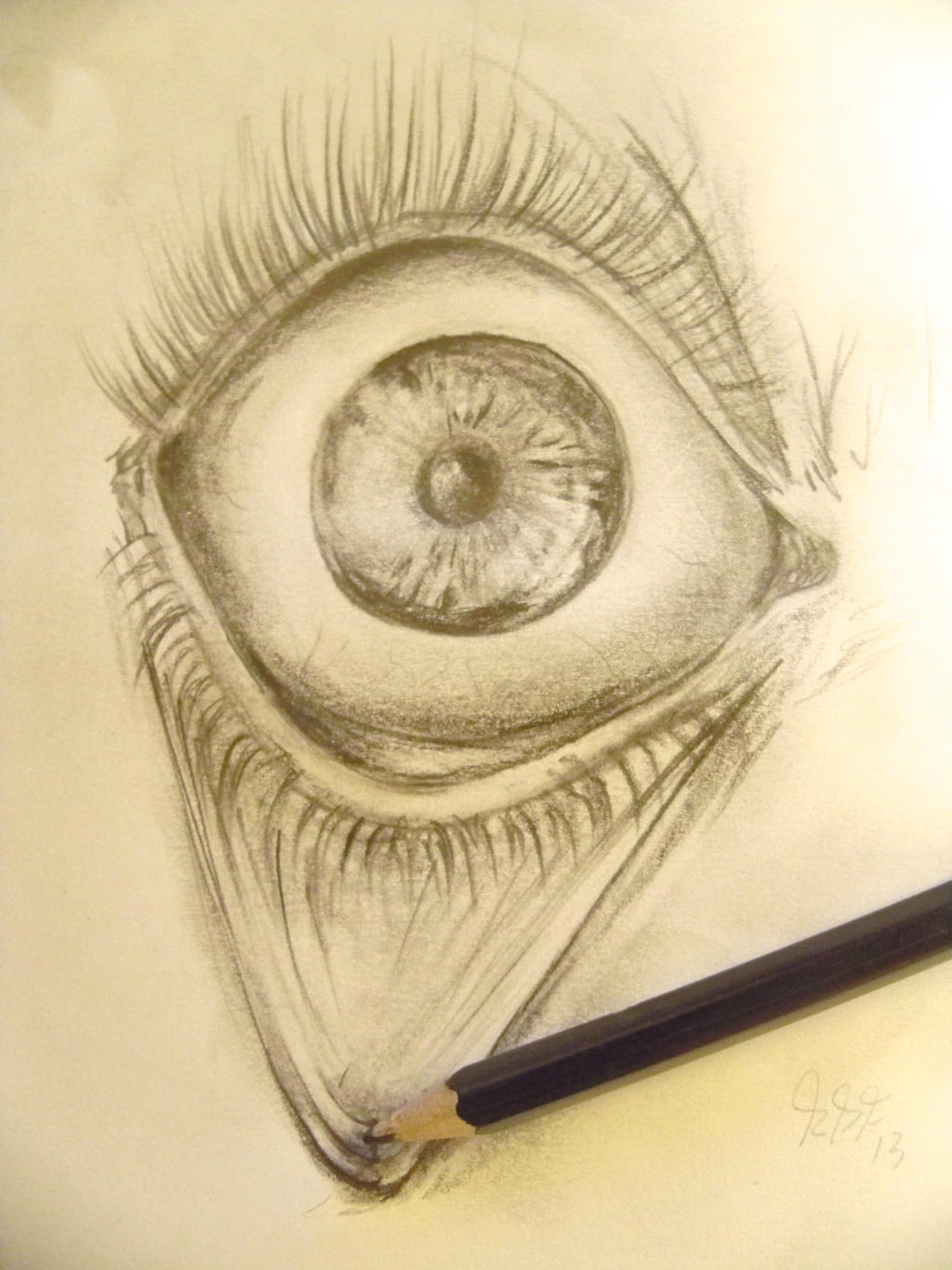 3D eye drawing