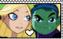 Terra x Beast Boy Stamp