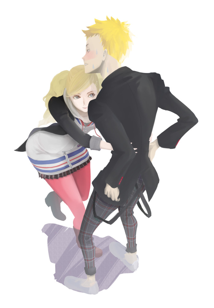 Ryuji And Ann Persona 5 By N I B A On DeviantArt.