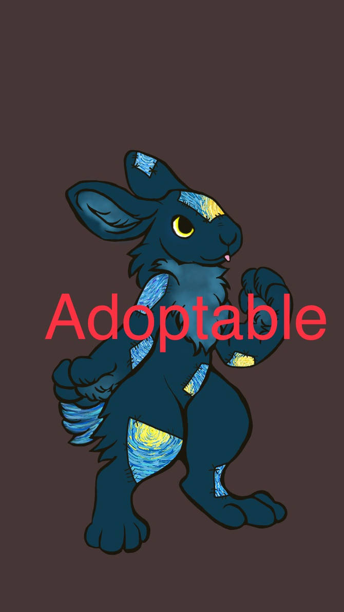 Deviantart Adoptable Rabbit Racer Furry Adoptable (Rabbit, Starry Night) by MightBeASimp on DeviantArt