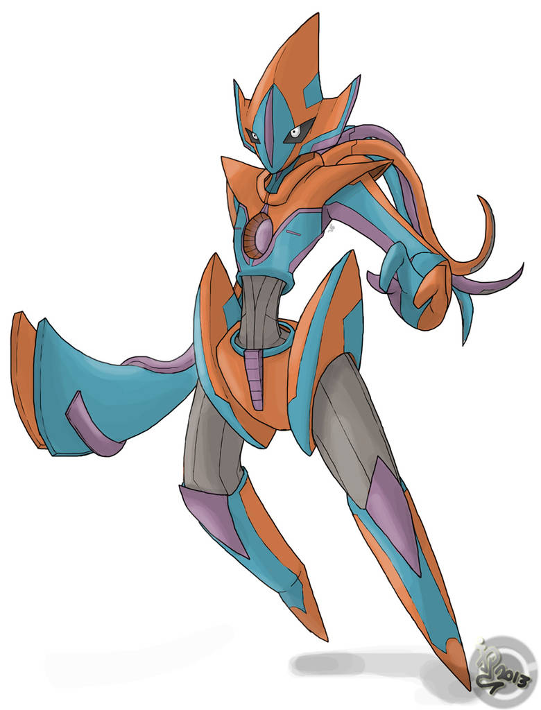 Mega deoxys I made by Frankensteining together its forms. The idea being  it's a form of deoxys with the perks of all its other forms : r/pokemon