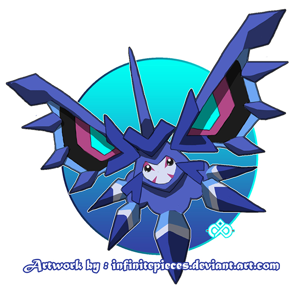 Pokemon Fusion - Masquerain x Cryogonal