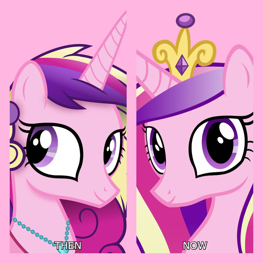 MLP FiM - Princess Cadence - Then and Now by Jaredking779 on DeviantArt
