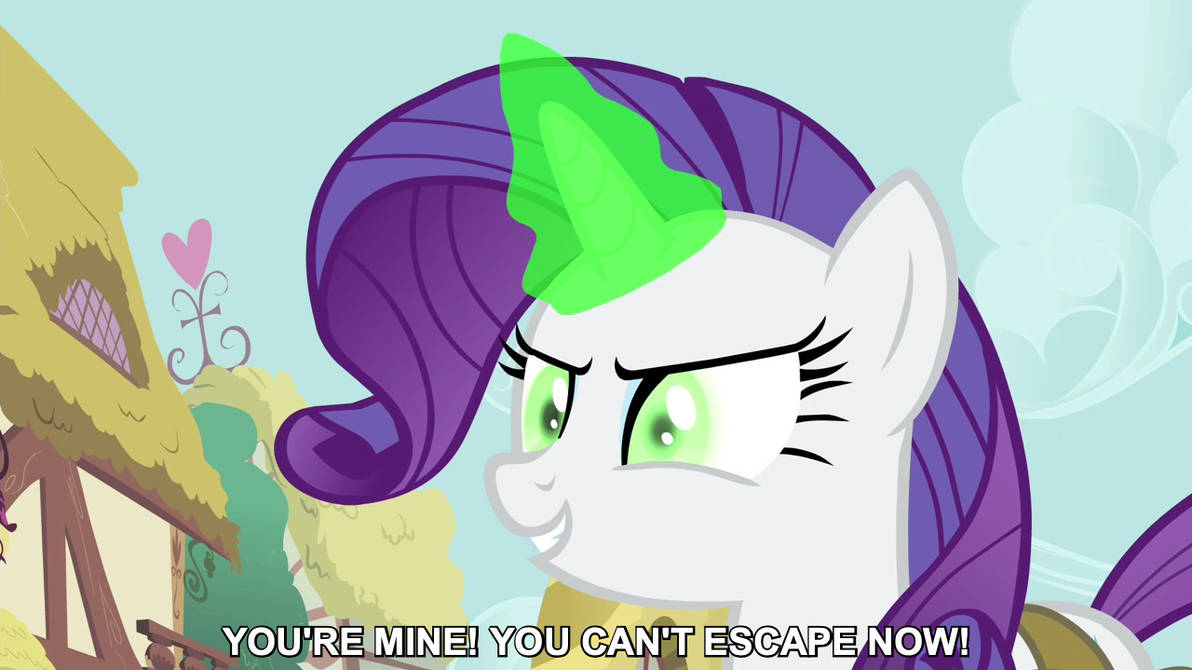 Rarity - You can't escape now! by Jaredking779 on DeviantArt