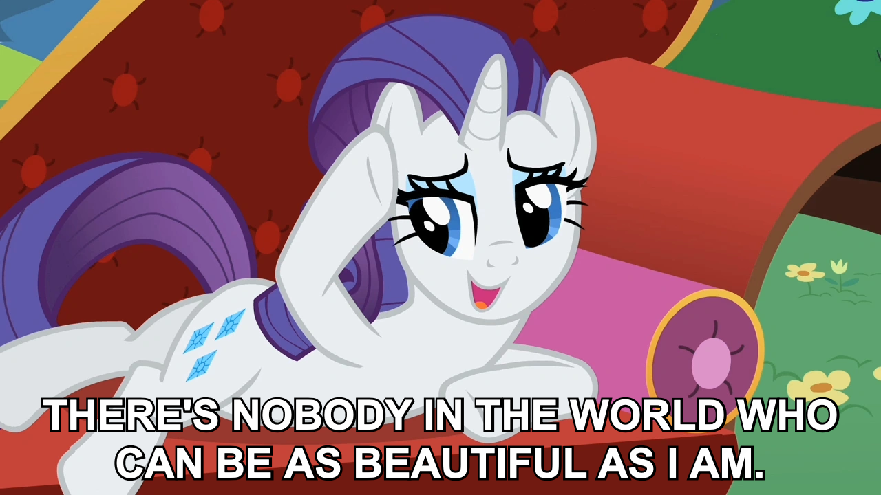 Rarity - Nobody can be as beautiful as a I am by Jaredking779 on DeviantArt
