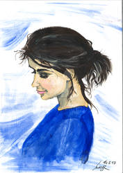 Portrait in blue