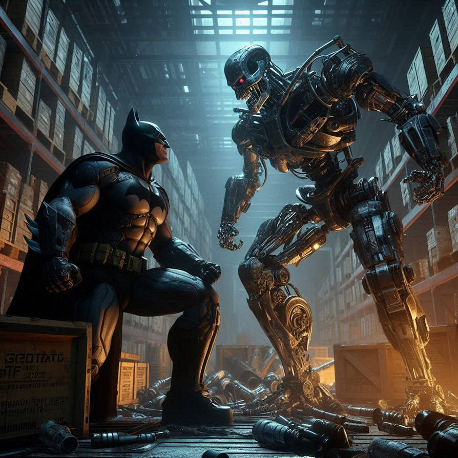 Batman vs Terminator by LaughingGasZone on DeviantArt
