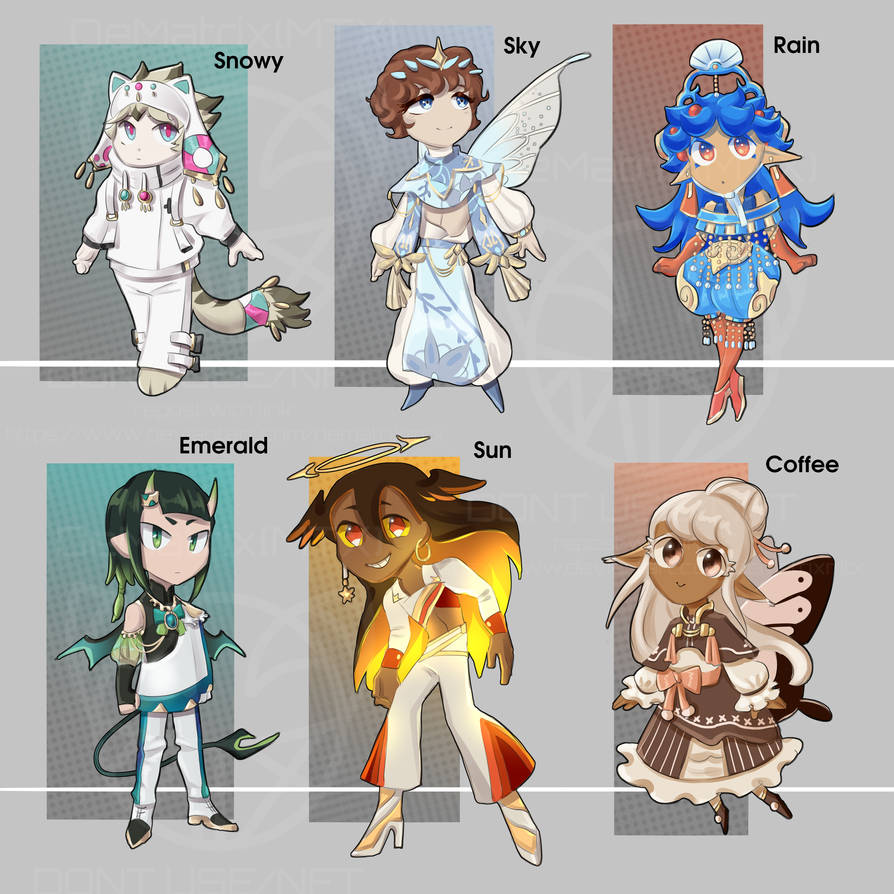 Chibis pack setprice 8$ OPEN by DeMatrixMTX on DeviantArt