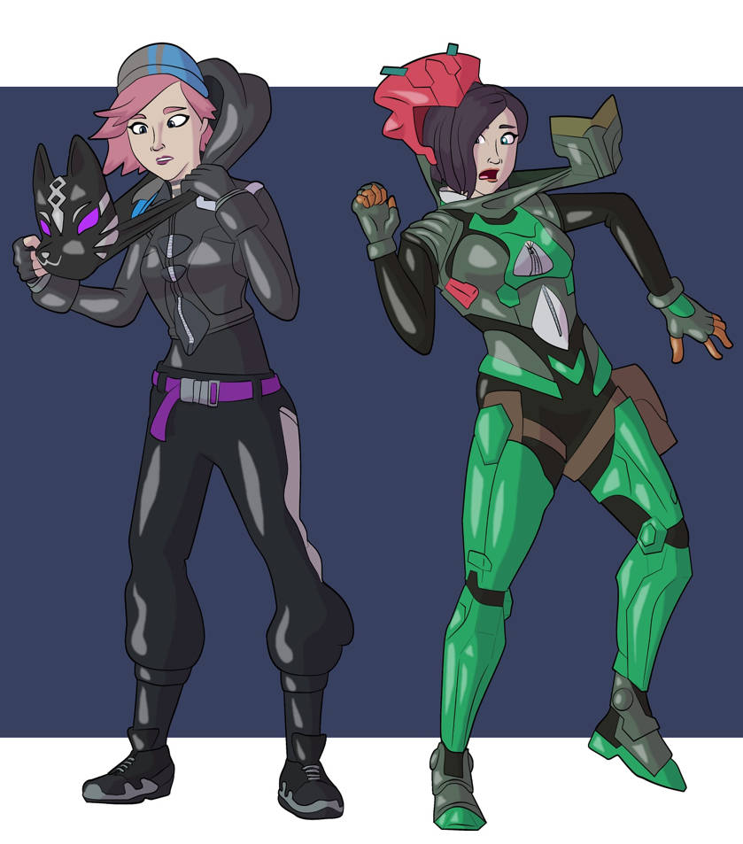 Fortnite girls living suits 4 by Vytz on DeviantArt