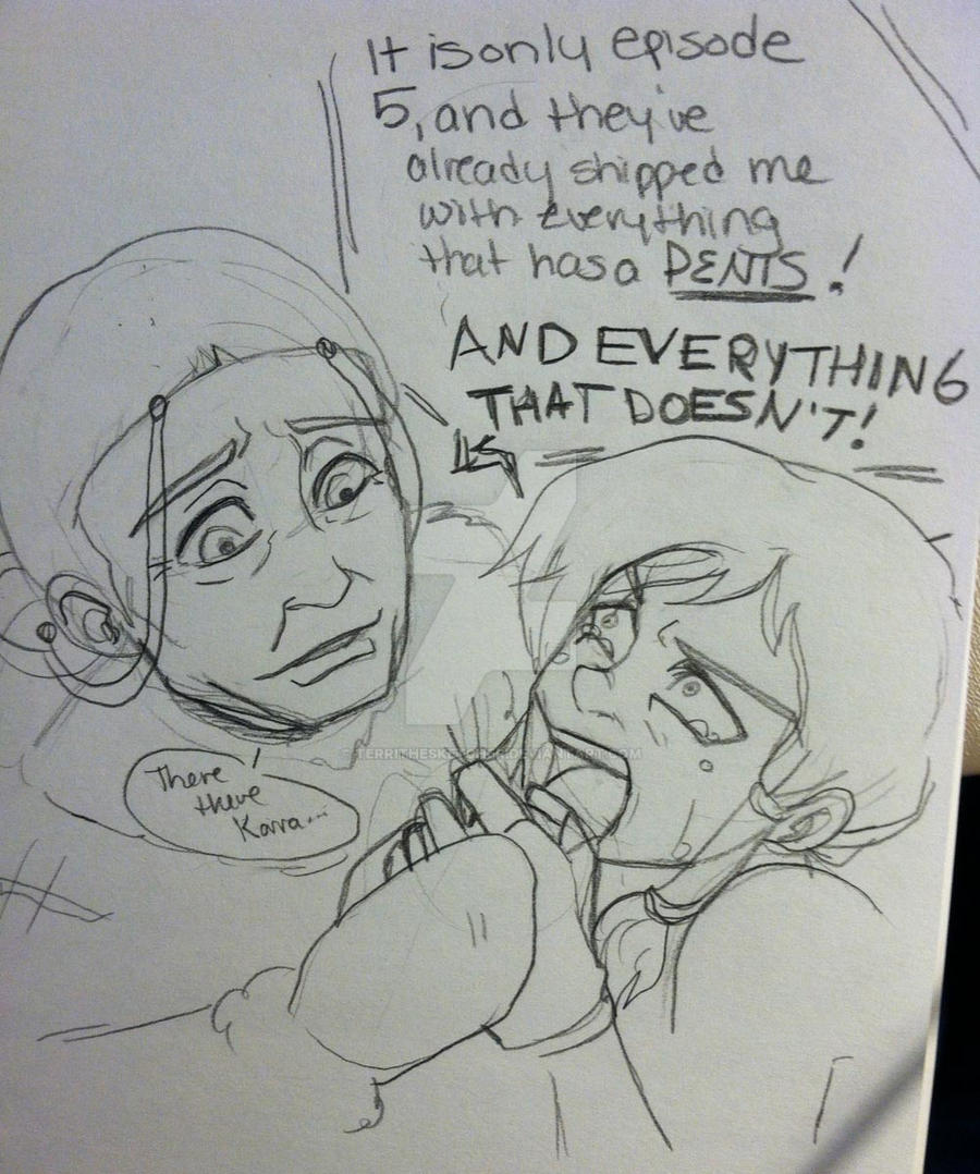 Korra doodles...Shippers make her cry