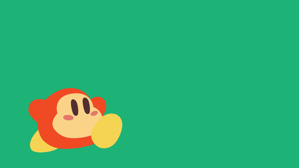 Waddle Dee Minimalist Wallpaper by optiMiskit on DeviantArt