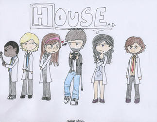 The Cast of House -chibi style