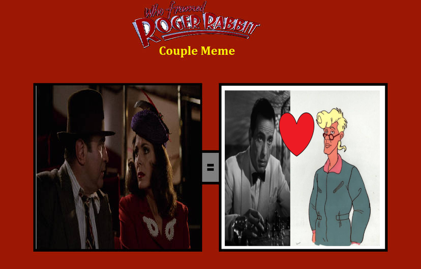 Roler Rabbit Marry Me Roger Rabbit (2) couple meme - Blaingler by cartoonworld2022 on DeviantArt