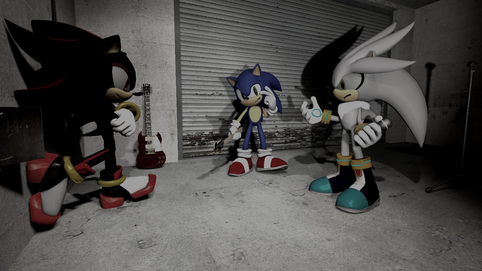 Sonic, Shadow, Silver 1 by zhangbuyun on DeviantArt