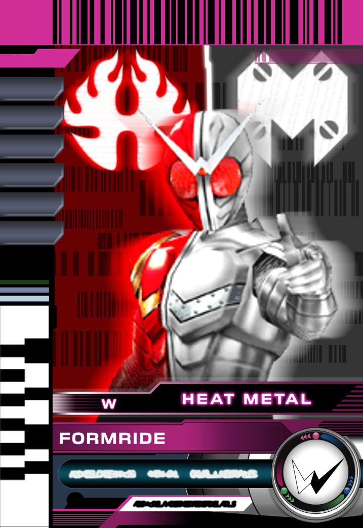 Kamen Rider W Heat Metal Form Card by AnkkCards on DeviantArt