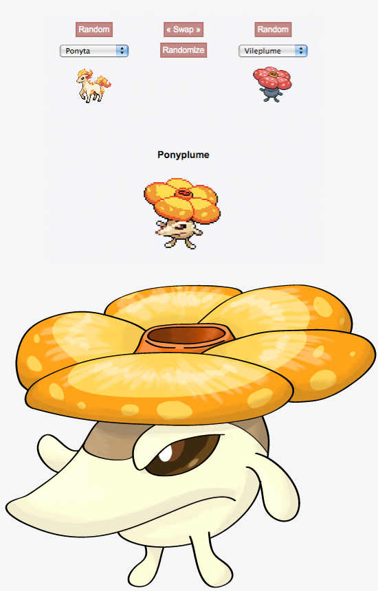 random Pokemon fusion generator: Ponyplume by Xyrten on DeviantArt