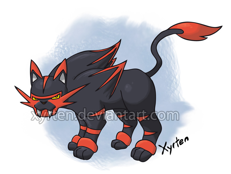 Litten Evolution (Final stage) by Xyrten on DeviantArt