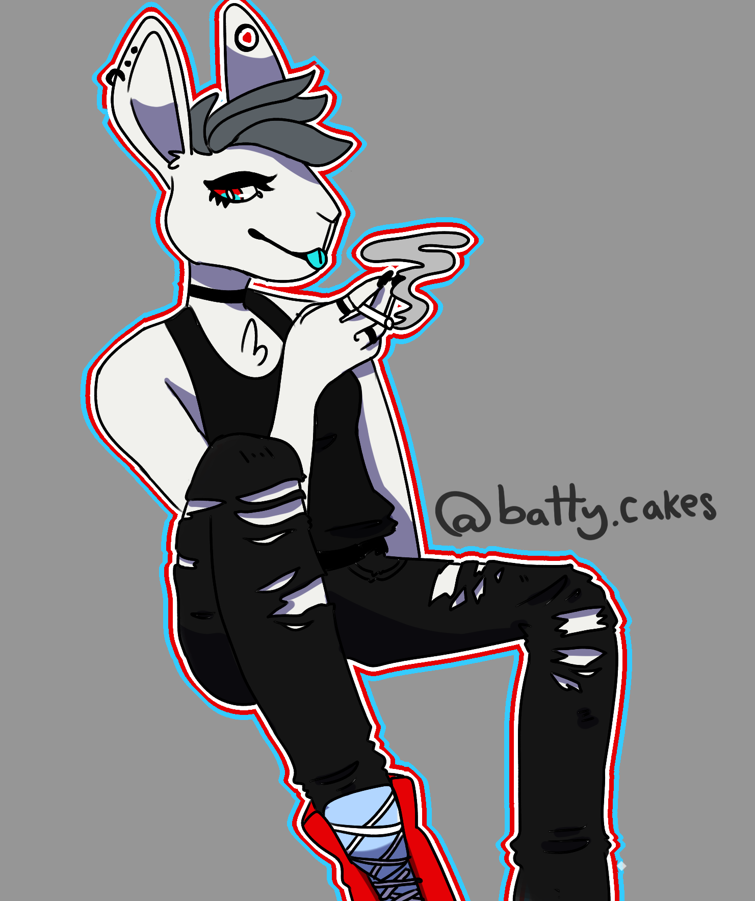 Edgy Rabbit Anthro by battycakes on DeviantArt