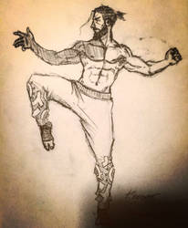 Martial artist concept